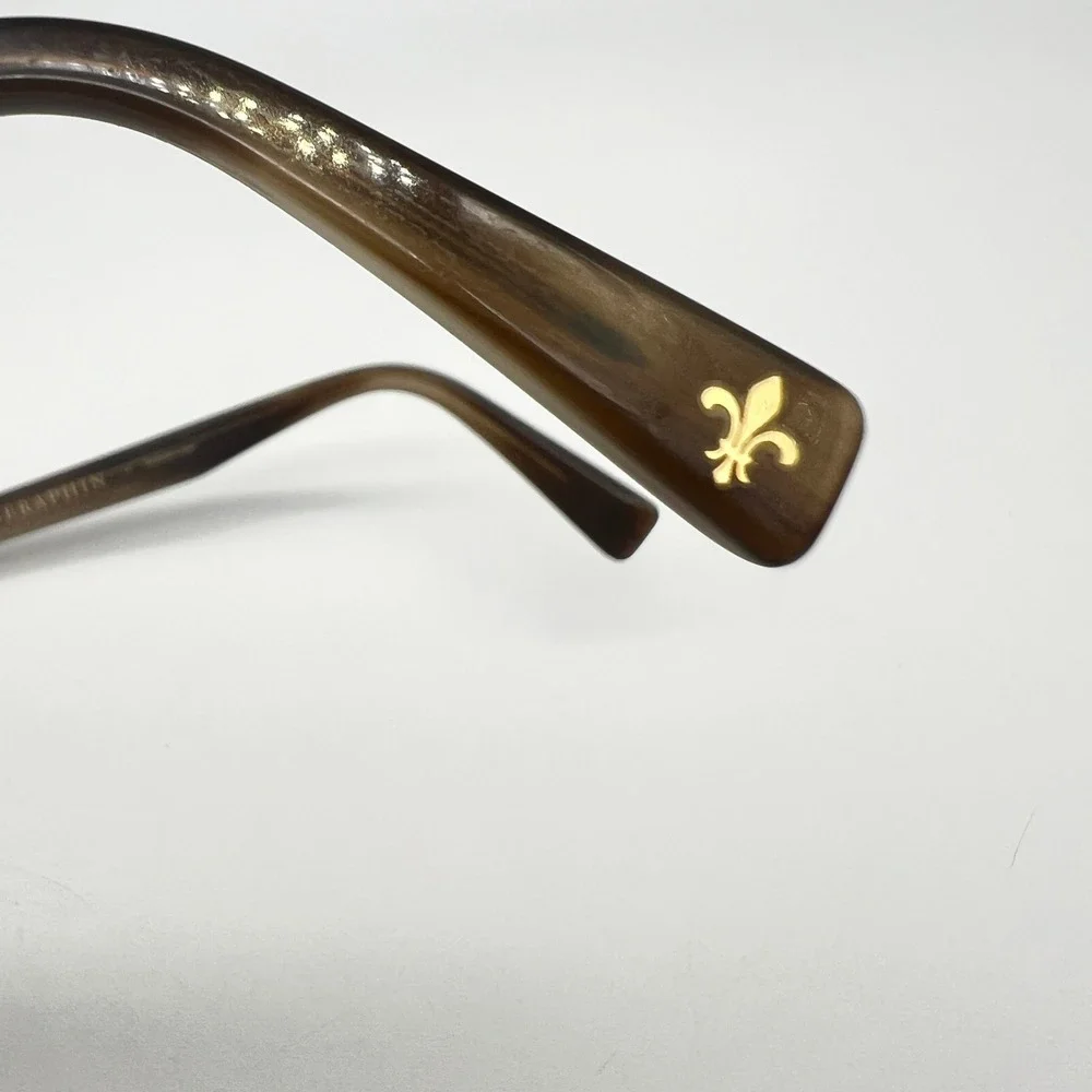 Seraphin Eyeglasses Brown Striated Handmade In Japan Women Eyewear Frames Only